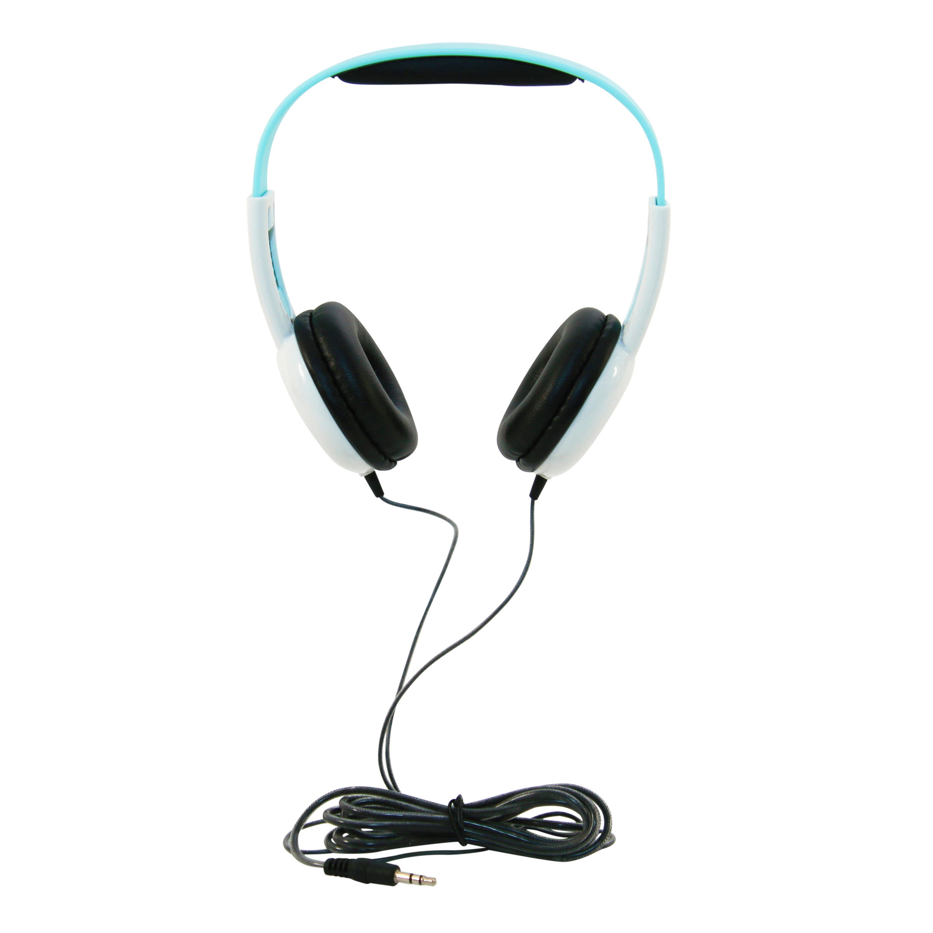 Image for Califone KH-12 WH Pre-K On-Ear Headphones, 3.5mm, Light Blue/White from School Specialty